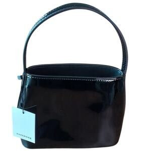 Nakedvice The Daphne Bag Black Patent Top Handle Mini Purse NEW w/ Tag